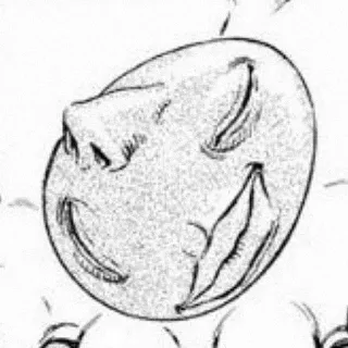 🥚 béhélit, œuf, visage, manga, Berserk telegram sticker