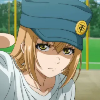 ⚽️ Anime, Garota, Chapéu, Desenho animado, Retrato telegram sticker