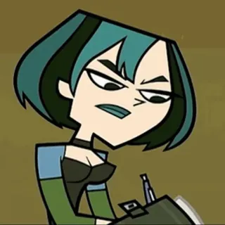 🐉 Gwen Total Drama dibujos animados, animado, Gwen, Drama Total, personaje whatsapp sticker