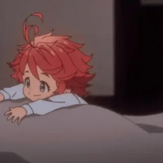 ⛓ Emma The Promised Neverland anime, manga, Emma, The Promised Neverland, lindo, dibujos animados telegram sticker
