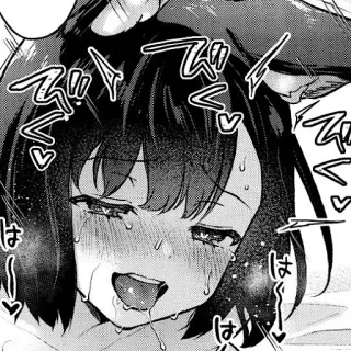 🤪 anime, manga, crying, sweating, cute telegram sticker