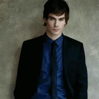 🖤 Ian Somerhalder aktor, potret, pria, jas, dasi telegram sticker