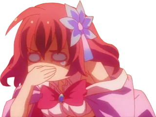 🤢 anime, dibujos animados, llorando, triste whatsapp sticker