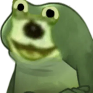 😅 rana, doge, meme, gracioso, animal, verde, expresión whatsapp sticker