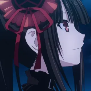 ⏳ Kurumi Tokisaki Date A Live อนิเมะ, ผู้หญิง, ตัวละคร, Kurumi Tokisaki, Date A Live telegram sticker