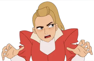 😳 Adora She-Ra and the Princesses of Power She-Ra, Adora, Netflix, animation, cartoon, princess, fantasy telegram sticker