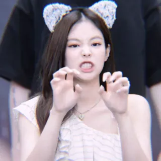 🎠 ผู้หญิง, คน, หูแมว, ใบหน้า telegram sticker