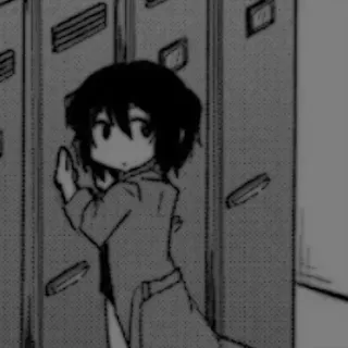 🕷️ Anime, Manga, Chibi, Słodkie, Szafka whatsapp sticker