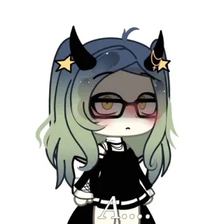😳 A... Anime, Avatar, Demonio, Estrella whatsapp sticker