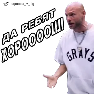 😡 ДА РЕБЯТ ХОРОООООШ! uomo, parlando, russo, gesto telegram sticker