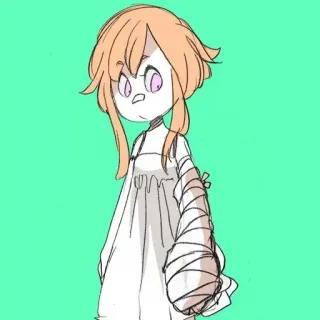🧪 Dibujo animado, Momia, Vendajes, Personaje, Dibujo, Ilustración telegram sticker