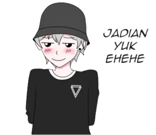 😚 JADIAN YUK EHEHE Anime, Mangá, Desenho animado, Personagem, Fofo telegram sticker
