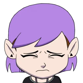😔 Amity Blight The Owl House cartoon, sad, amity blight, the owl house, animated, character, television telegram sticker