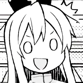 😮 anime, manga, cute, cartoon, expression, shocked whatsapp sticker