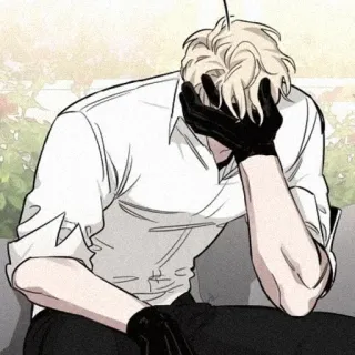🌹 mężczyzna, smutny, żal, emocjonalny, melancholijny, rękawiczki telegram sticker