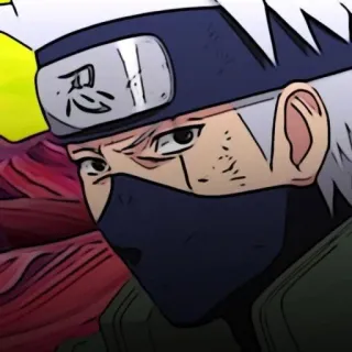 🌚 Kakashi Naruto 忍 卡卡西, 火影忍者, 动漫, 漫画, 忍者, 日语, 卡通 telegram sticker