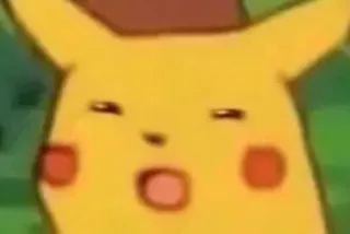 😑 Pikachu Pokemon Pikachu, Pokémon, Anime, Dibujos animados, Sorprendido, Impactado telegram sticker