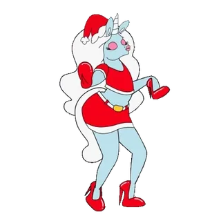 🦄 Kartun, Natal, Unicorn, Liburan, Meriah, Fantasi telegram sticker