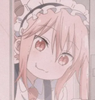 🐉 Tohru Miss Kobayashi's Dragon Maid anime, dragon, maid, cute, kawaii, fantasy, tohru telegram sticker