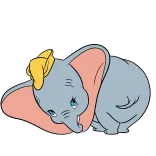 🥺 Dumbo éléphant, dessin animé, Disney, animal, mignon telegram sticker