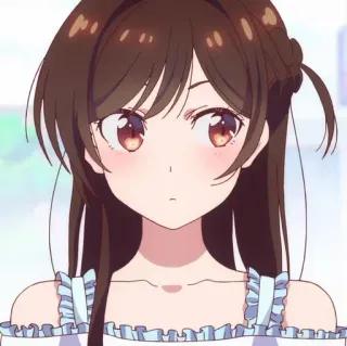 😍 Chizuru Ichinose Rent-A-Girlfriend Anime, Manga, Chizuru Ichinose, Rent-a-Girlfriend, Süß, Mädchen, Cartoon whatsapp sticker