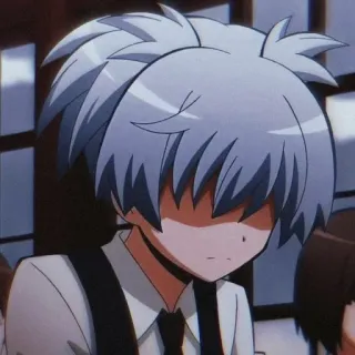 😞 Nagisa Shiota Assassination Classroom anime, assassination classroom, nagisa shiota, manga, character, emotionless telegram sticker