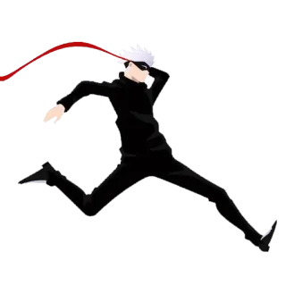 🏃‍♂ Satoru Gojo Jujutsu Kaisen อนิเมะ, มหาเวทย์ผนึกมาร, โกะโจ ซาโตรุ, ซาโตรุ โกะโจ, มังงะ, เหนือธรรมชาติ, แอคชั่น telegram sticker