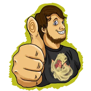 👍 ยกนิ้วโป้ง, ผู้ชาย, บวก, การ์ตูน, อนุมัติ, ชอบ, ท่าทาง telegram sticker