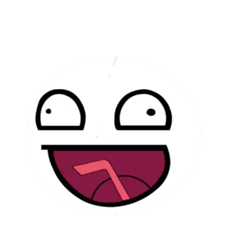 😛 Meme, Trollface, Meme de internet, Divertido, Humor, Rage Comic telegram sticker