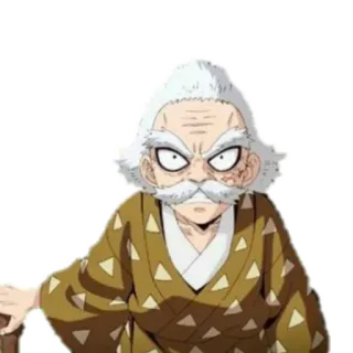 😡 Sakonji Urokodaki Demon Slayer Anime, Demon Slayer, Urokodaki, Sakonji Urokodaki, Personaje whatsapp sticker