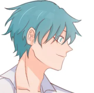 💌 Anime, Manga, Chłopak, Portret, Kreskówka, Postać, Ilustracja telegram sticker