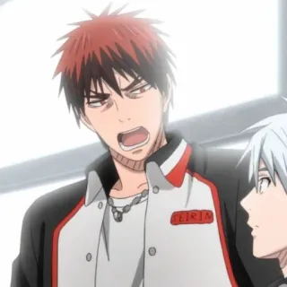 🥢 Taiga Kagami Kuroko's Basketball Anime, Pallacanestro, Arrabbiato, Sport, Manga telegram sticker