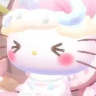 😣 Hello Kitty Kreskówka, Słodkie, Kot, Kawaii, Postać, Hello Kitty telegram sticker