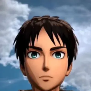 🤓 Eren Yeager Attack on Titan Anime, Eren Yeager, Personnage, Portrait telegram sticker