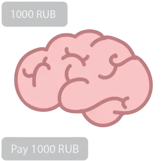☁ 1000 RUB
Pay 1000 RUB мозг, деньги, валюта, рубли, оплата, цена telegram sticker