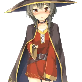 ☺️ Megumin Konosuba Anime, Chica, Magia, Mago, Fantasía telegram sticker