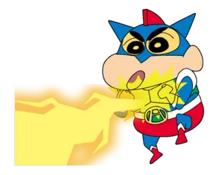 💥 cartoon, superhero, anime, fire, energy blast telegram sticker