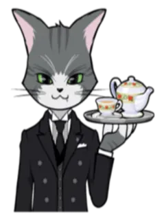 Кот Дарджилинг @StikerDi telegram stickers