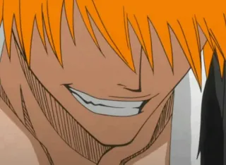 😏 Ichigo Kurosaki Bleach ichigo, bleach, anime, manga, character telegram sticker