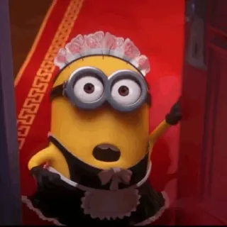 🍌 Minion Minion, Cartoon, Mädchen, Lustig, Figur telegram sticker