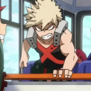 😶 Bakugo Katsuki My Hero Academia アニメ, キャラクター, 僕のヒーローアカデミア, 爆豪, 勝己 telegram sticker