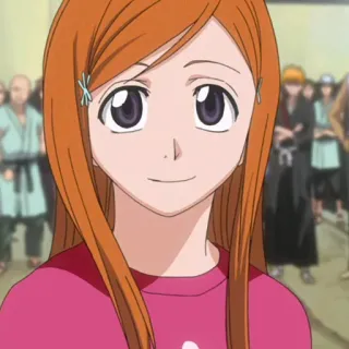 🙂 Orihime Inoue Bleach anime, manga, cartoon, character, girl telegram sticker