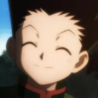 😊 Gon Freecss Hunter x Hunter anime, gon freecss, hunter x hunter, smiling telegram sticker