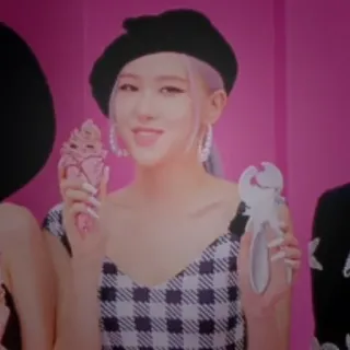 🍰 Roseanne Park Rosé, Blackpink, K-Pop, Sängerin, Promi, Eis telegram sticker