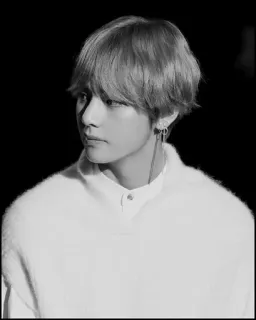 ➰ V BTS, K-pop, singer, idol, music, person telegram sticker