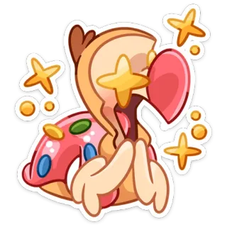 🤩 Cartone animato, Carino, Kawaii, Emoji, Adesivo, Arte digitale whatsapp sticker