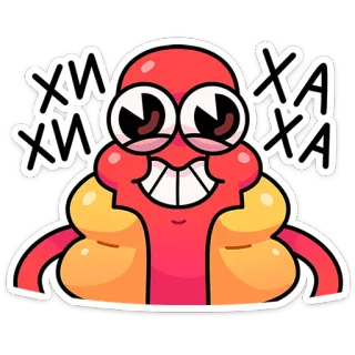 🌶️ Хи Хи Ха Ха Kreskówka, Hot dog, Uśmiech, Jedzenie, Śmiech, Postać telegram sticker