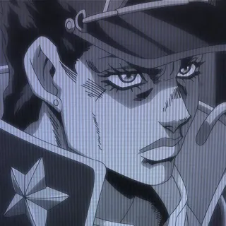 😠 Jotaro Kujo JoJo's Bizarre Adventure Jotaro Kujo, JoJo's Bizarre Adventure, Anime, Manga, Karakter, Fanart telegram sticker