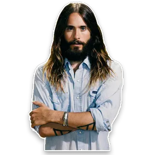 😑 Jared Leto actor, musician, celebrity, Jared Leto telegram sticker