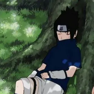 🀄️ Sasuke Uchiha Naruto Аниме, Саске, Учиха, спящий, Ниндзя telegram sticker